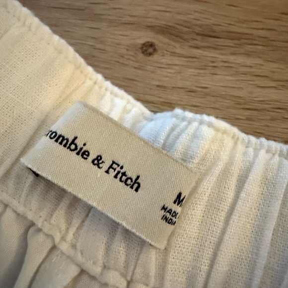 Abercrombie & Fitch White Wide Leg Pants - Picture 6 of 6